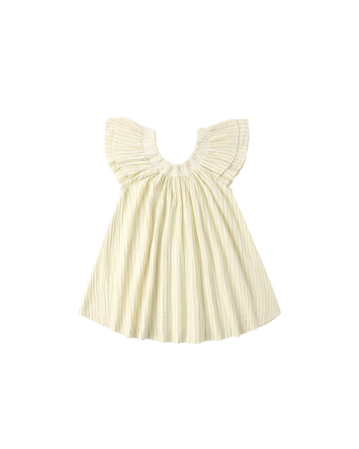 LUCIA DRESS || CITRON STRIPE