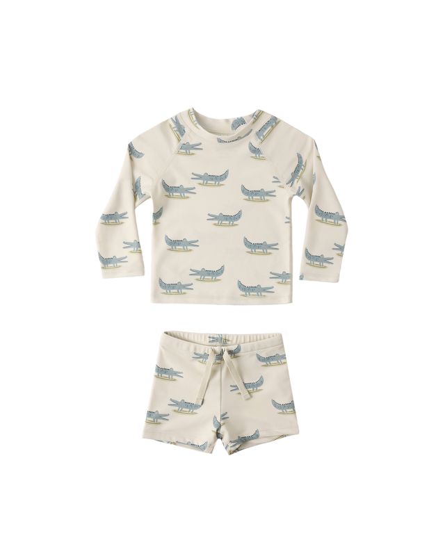 BOYS RASHGUARD SET || ALLIGATORS