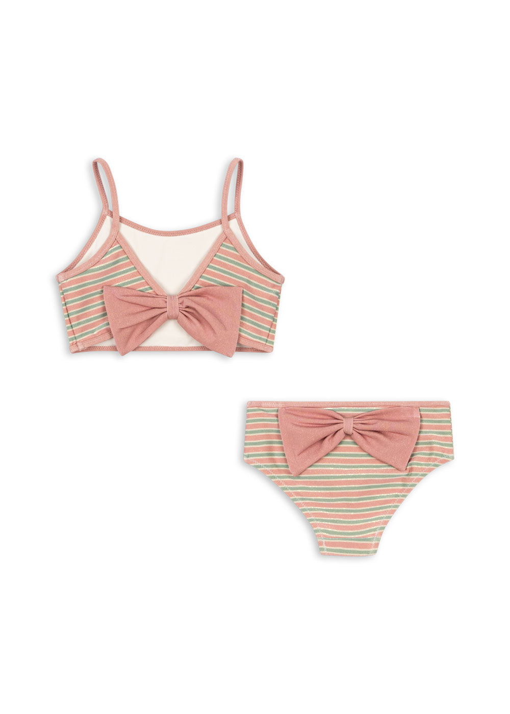 BOWWOW BIKINI || BLUSH STRIPE
