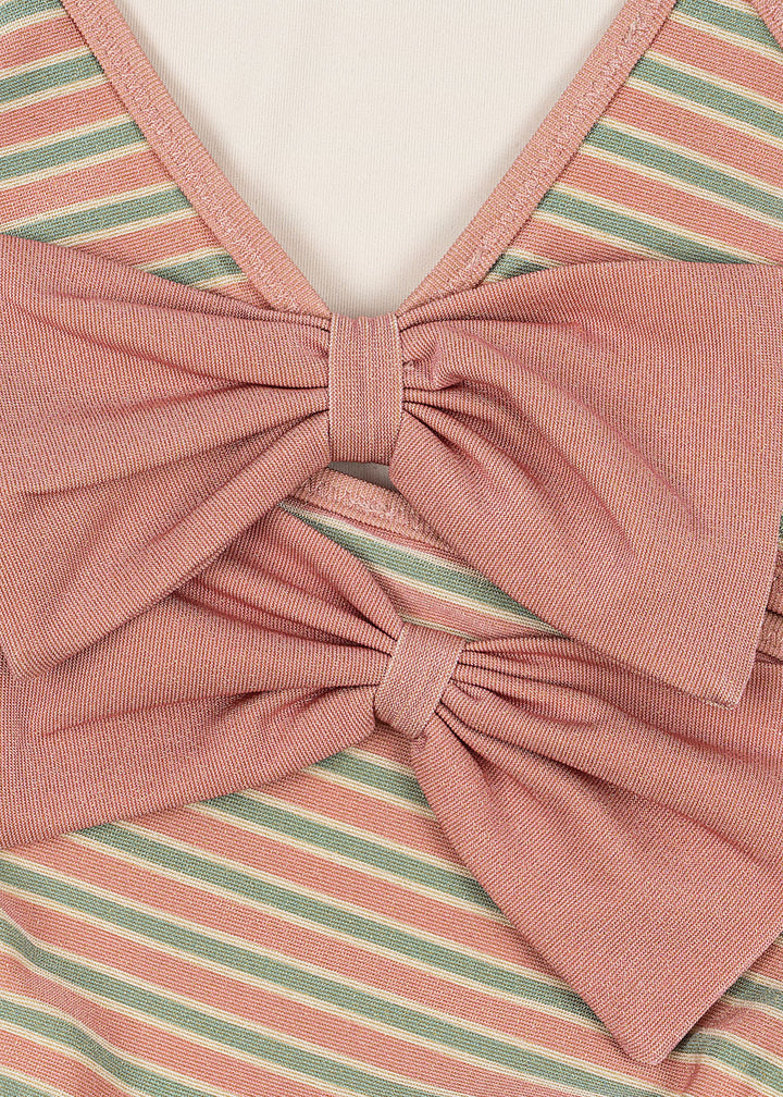 BOWWOW BIKINI || BLUSH STRIPE