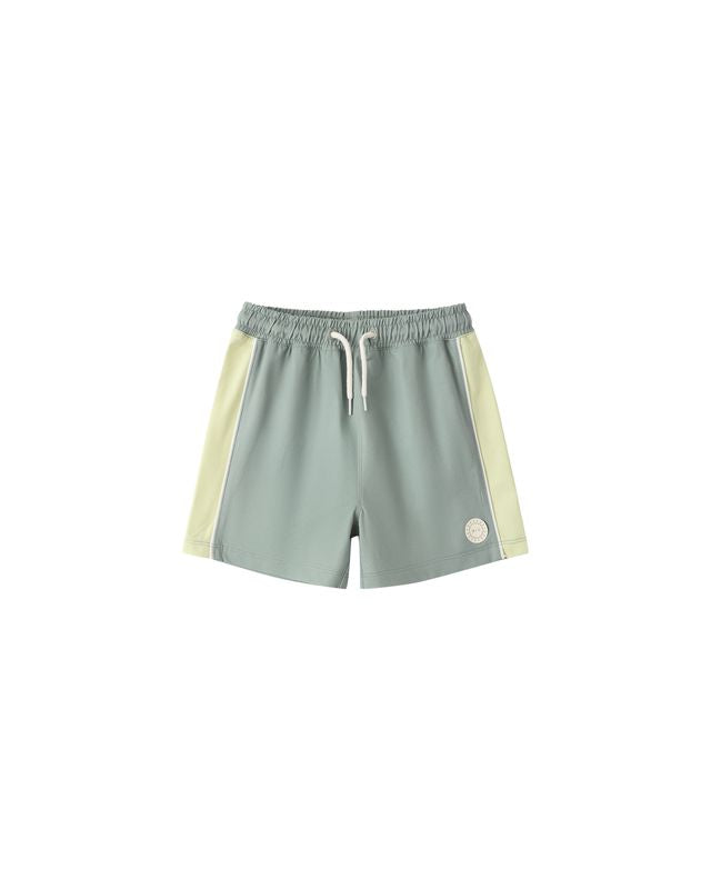 PANELED BOARDSHORT || SEA GREEN