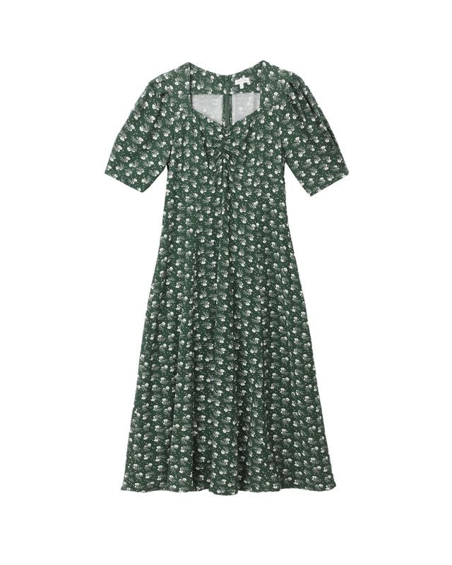 VIOLET DRESS | GREEN DITSY